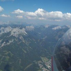 Flugwegposition um 13:33:09: Aufgenommen in der Nähe von Eisenerz, Österreich in 2125 Meter
